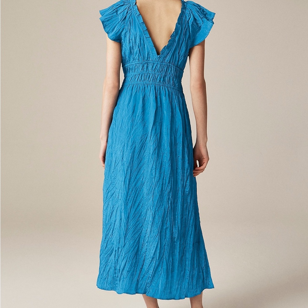 J. Crew Palermo dress in viscose-blend crinkle - Picture 3 of 10
